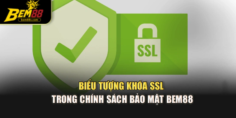 Biểu tượng khóa SSL trong chính sách bảo mật BEM88
